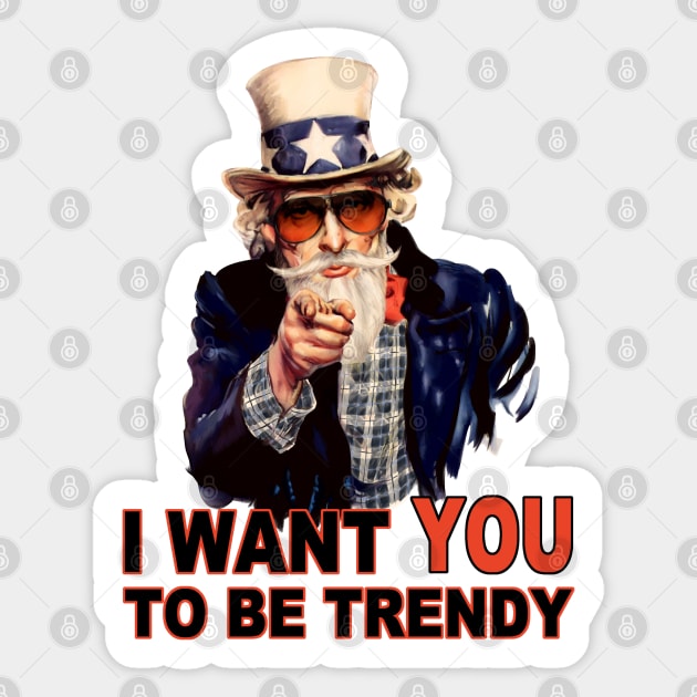 Be Trendy Sticker by Atomic Blizzard